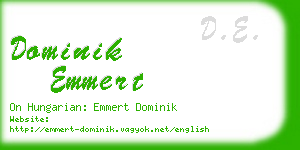 dominik emmert business card